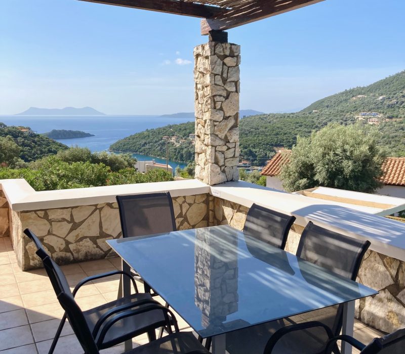 Balcony dining area